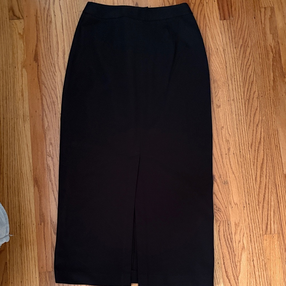 Preview Collection Classic Black Long Pencil Skirt - Picture 6 of 7